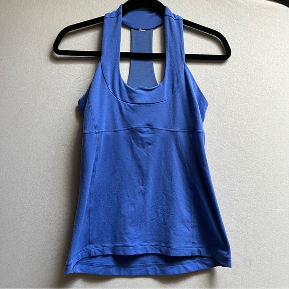 Lululemon Athletica Scoop neck Women's Blue Sleeveless Tank Top Sz 6 - Picture 1 of 7